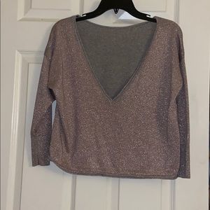 3/4 Sleeve Crop Top